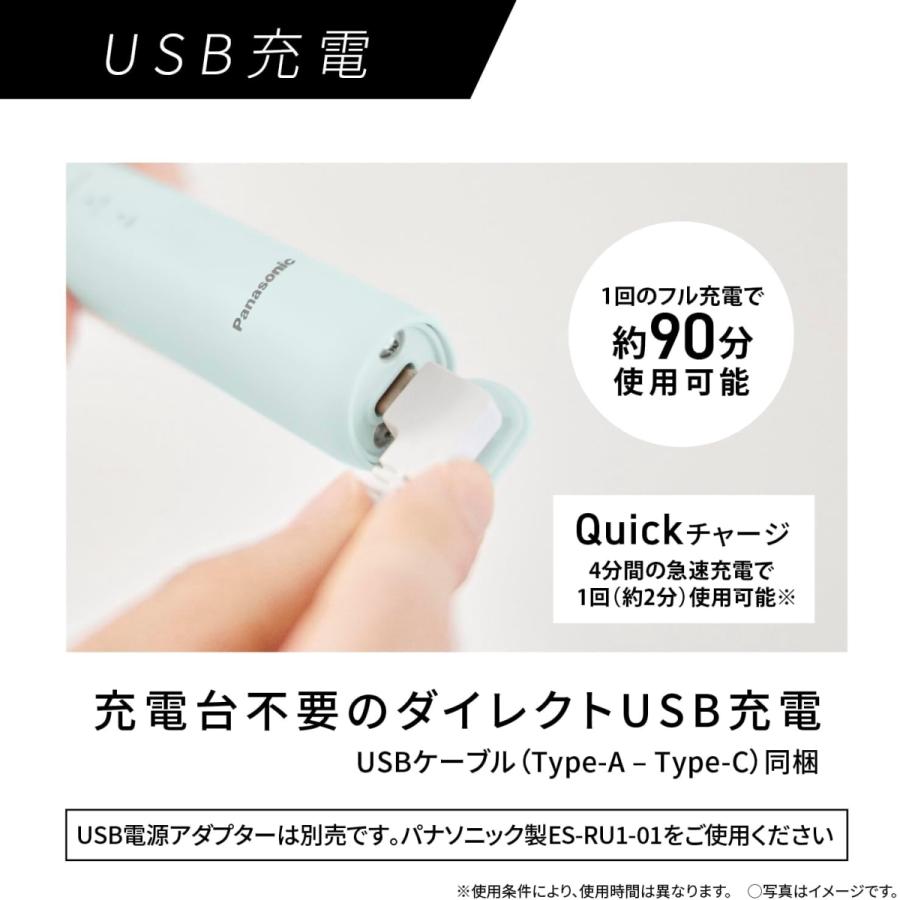 パナソニック ドルツ 電動歯ブラシ USB充電 EW-DA18-Gミントグリーン Doltz パナソニック 音波振動ハブラシ ドルツ EW-DA18-G ミント