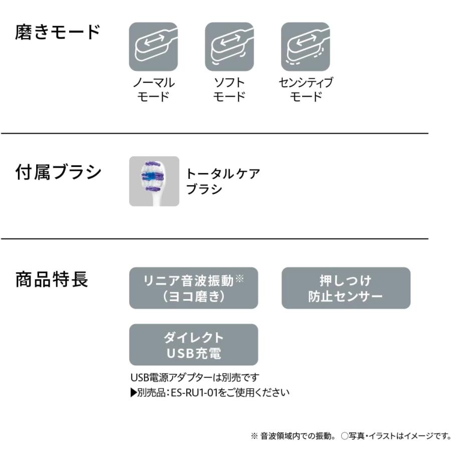 Doltz パナソニック 音波振動ハブラシ ドルツ EW-DA18-W 白