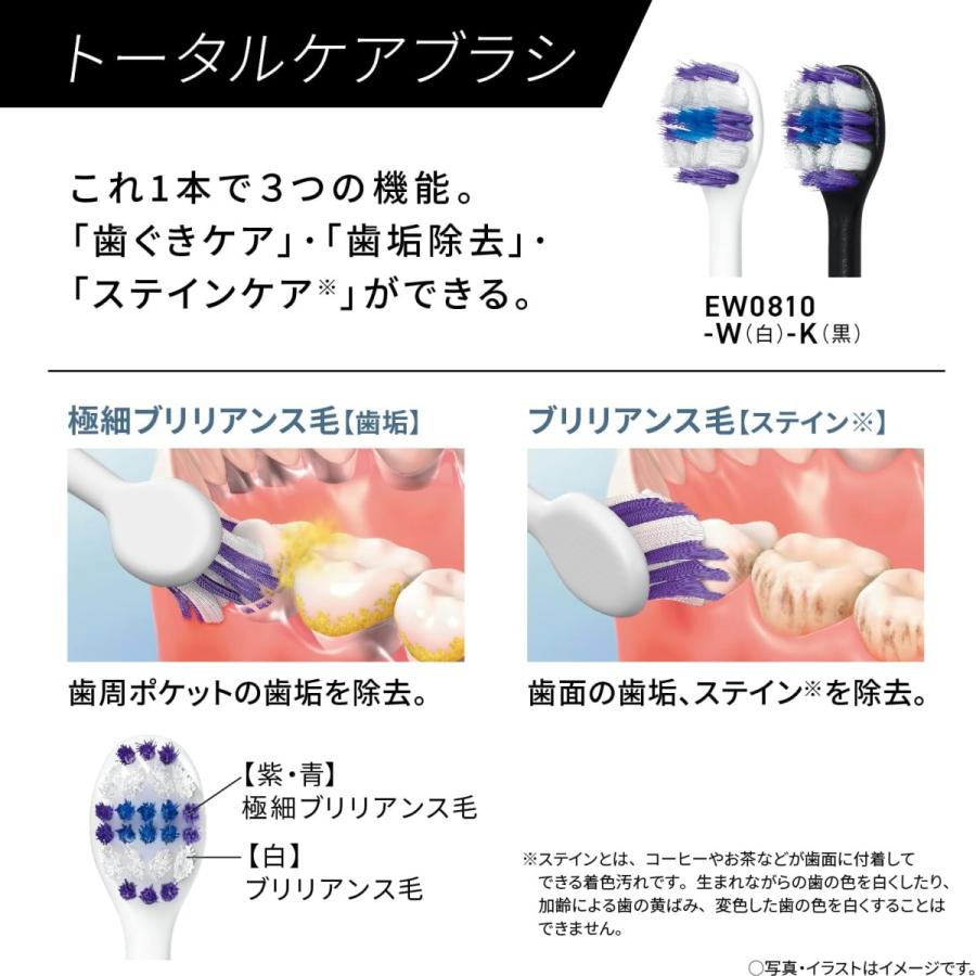 音波振動ハブラシ ドルツ EW-DA48-A Doltz パナソニック 音波振動ハブラシ ドルツ EW-DA48-A ディープ