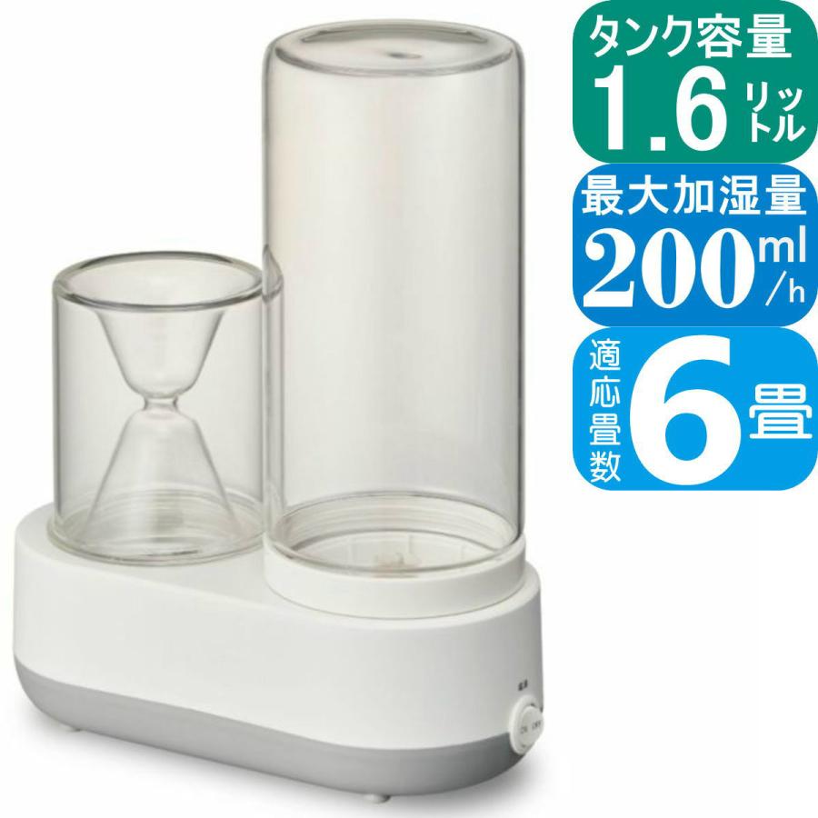 スチーム式加湿器 コロバーン 200S ホワイト KSY-201WH | タンク容量