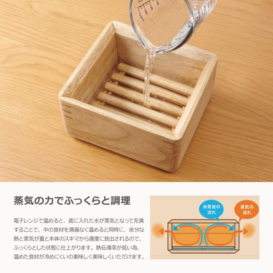 OSMAC 【日本製】OSM-1S 桐のレンジでむし鉢 小サイズ kirisai｜スノコ