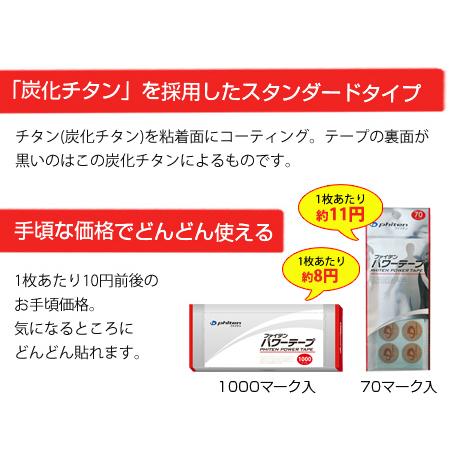 Phiten（ファイテン） | パワーテープ | 1000マーク入 | 10シール×100