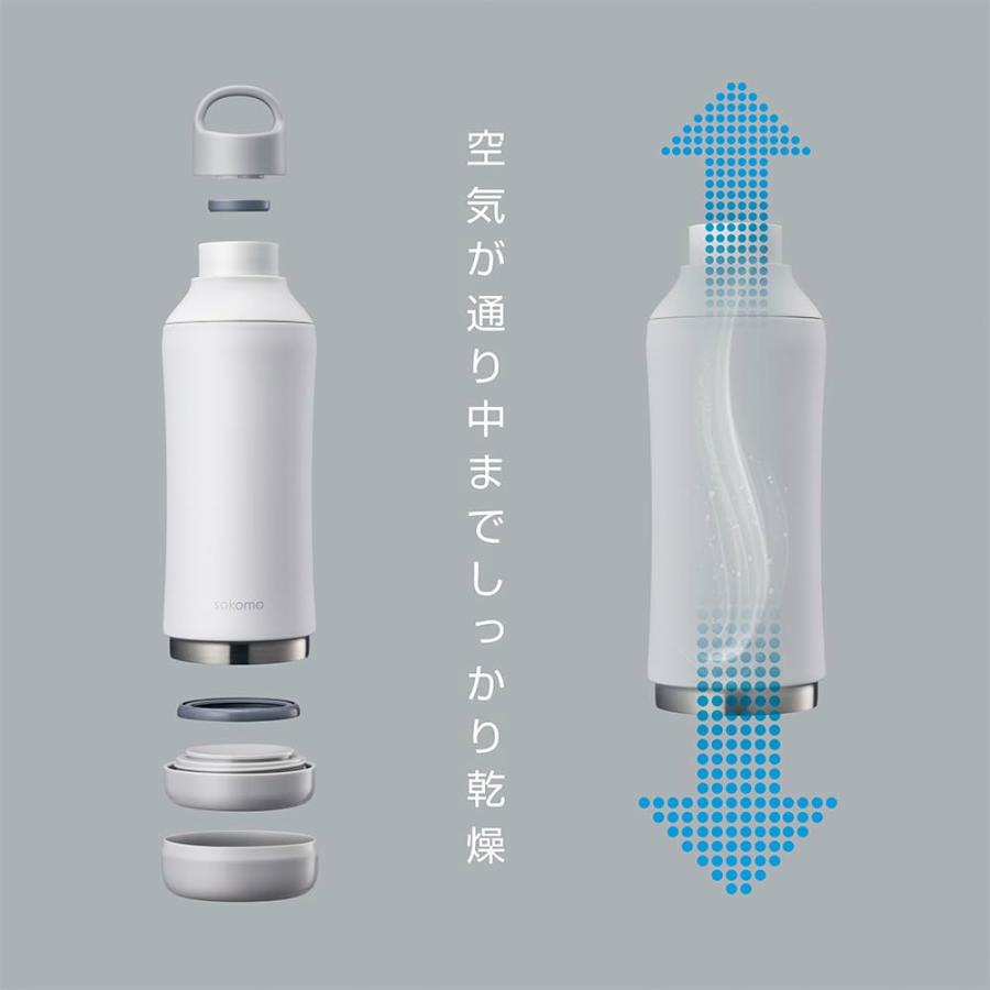 【2024年モデル】sokomo そこまで洗えるボトル 1.0L 全3色 SAMB1.0 | 真空断熱 保温保冷 洗いやすい 魔法瓶 水筒 マグボトル ドウシシャ｜i-shop-sakura｜06