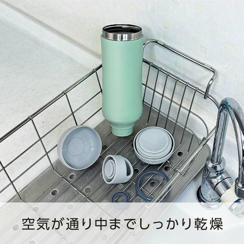 sokomo そこまで洗えるボトル 500ml 全3色 SAMB500 | 真空断熱 保温保冷 洗いやすい 魔法瓶 水筒 マグボトル ドウシシャ | DOSHISHA | 08