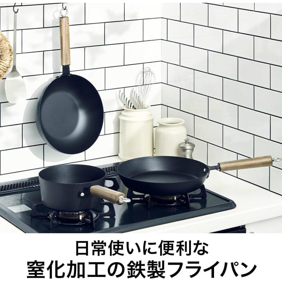 DOSHISHA simfe IH対応 窒化鉄 フライパン 26cm SMFT26BK | 金属 DOSHISHA simfe IH対応 窒化鉄 フライパン 26cm SMFT26BK | 金属