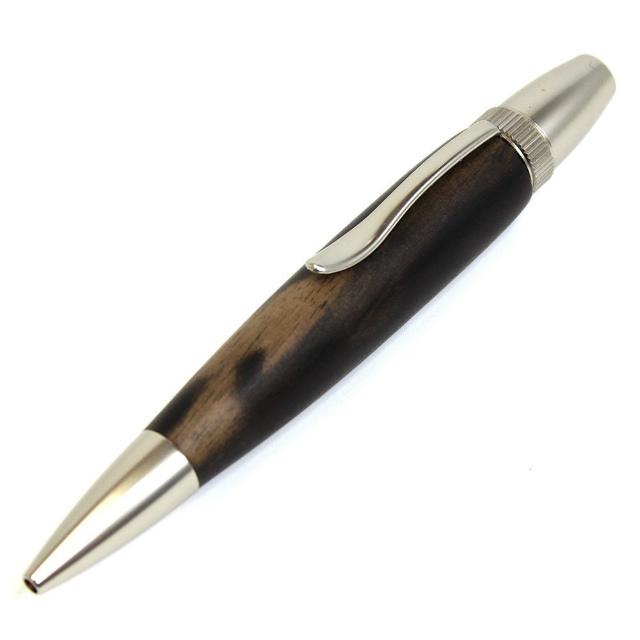 PARKER 銘木ボールペン | 黒柿 くろかき しま杢 SP15305 全長 PARKER 銘木ボールペン | 黒柿 くろかき しま杢 SP15305 全長