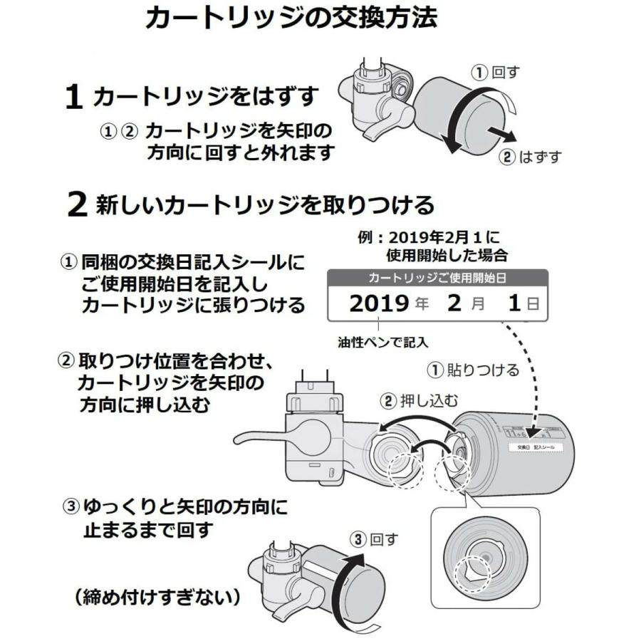 Panasonic パナソニック 浄水器交換用カートリッジ TK-CJ22C1｜i-shop-sakura｜05
