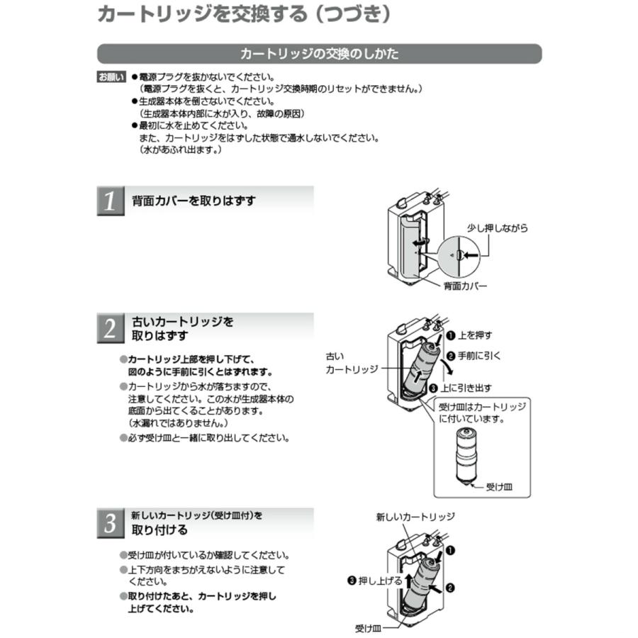 Panasonic パナソニック 水素水生成器用 交換カートリッジ TK