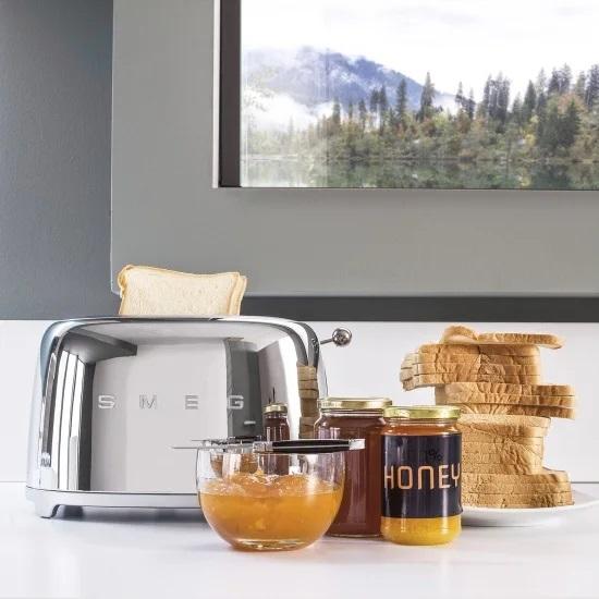 SMEG レトロシリーズ TOASTER シルバー | TSF01SSJP トースター 焼き色 