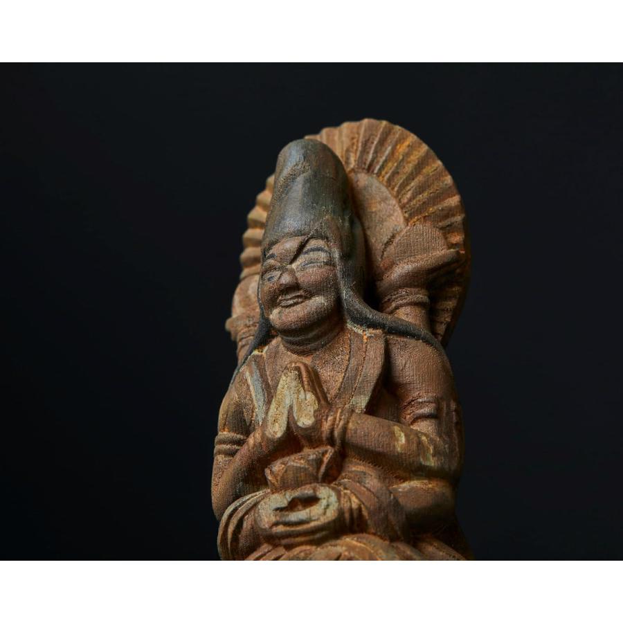 合掌観音像　仏像　仏教アート　彫刻　黒曜石　イスム　砂岩石 WOOD 准胝観音 じゅんていかんのん | 約140(H)×50(W)×50(D)mm