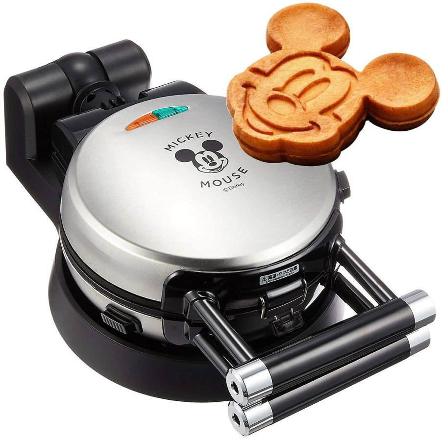 ストアー Disney ワッフルメーカー WAFU-100 ミッキーマウスプレートは取り外し可能 ディズニー 1年保証 流行 ドウシシャ
