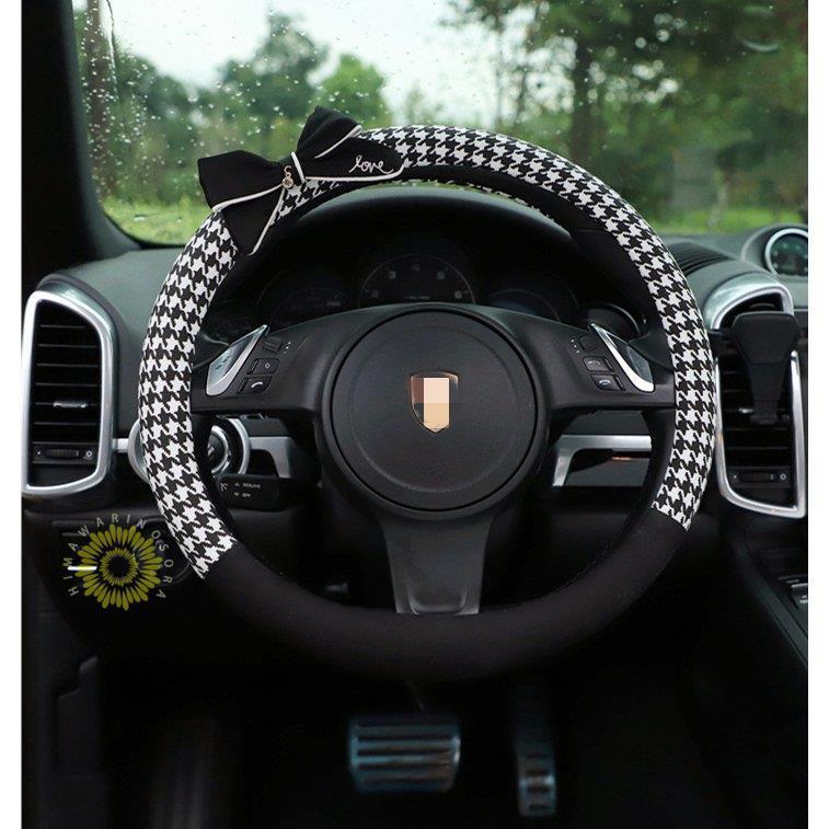 ハンドルカバー ステアリングカバー リボン 滑り止め 汚れ防止 カー用品 汎用 自動車内装 男女兼用 可愛い ドライビング 38cm O型 四季兼用 シンプル 車用品 Ish1211 I ショップ 通販 Yahoo ショッピング