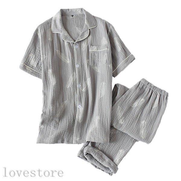 パジャマ メンズ ルームウェア 春夏用 半袖 長ズボン 柔らか 肌触りがいい 上下セット クレープガーゼ 綿 薄手 おしゃれ 羽柄 吸湿性 9qwr3ruces メンズファッション Www Elghoniemy Com