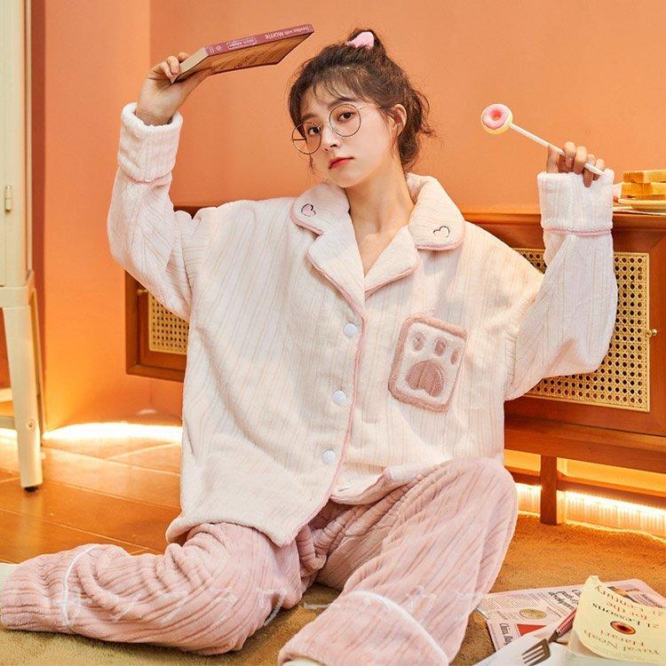 ファッション ヤマト工芸 ルームウェア パジャマ お揃い 部屋着 冬 ふわふわ 寝巻き レディース 女性 パジャマ もこもこ 安い 秋 学生用 裏起毛 上下セット 可愛い 高校生 プレゼント Lxvhntui3l Www Robertgillow Co Uk