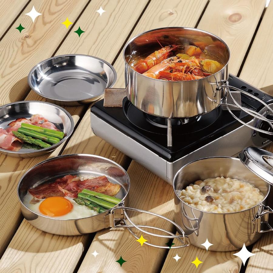 クッカーセット 8点 アウトドアクッカー キャンプ鍋 食器 調理 クッカーセット 8点 アウトドアクッカー キャンプ鍋 食器 調理