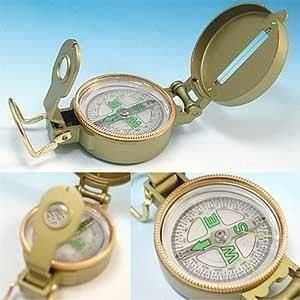 火起しできる 高精度 オイルフロート式 コンパス 頑丈金属製ケース付