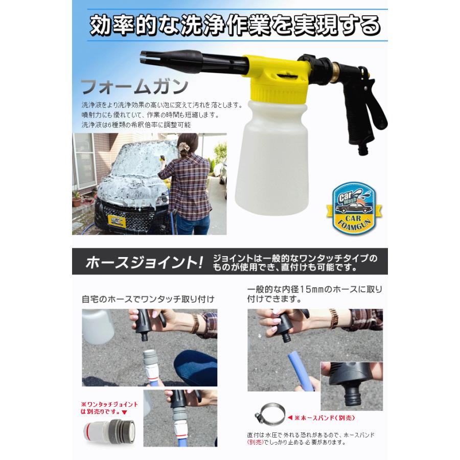 洗車専用 ファームガン 泡洗車 洗浄パワフル カークリーナー 車を