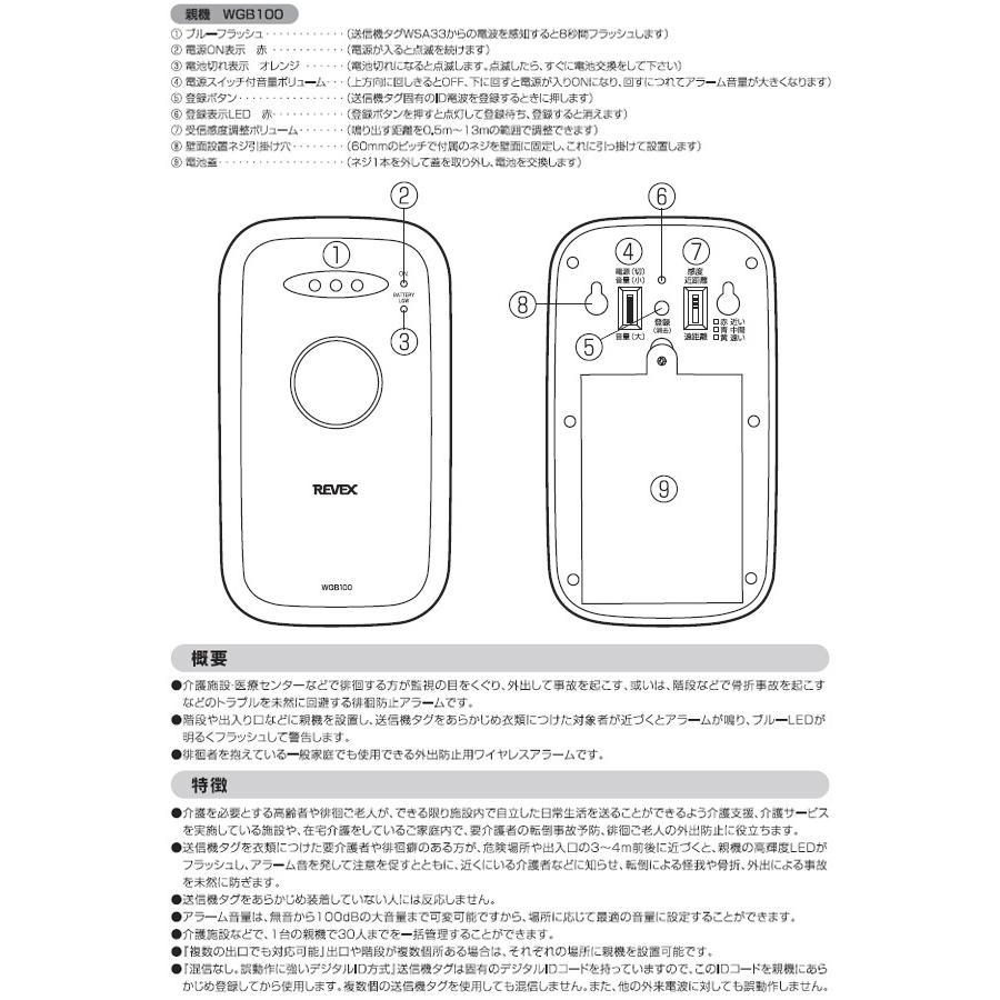 ワイヤレス 徘徊防止アラーム 専用親機 思いやり君 配線不要 簡単設置 光とアラームで警告 感度調整 介護 セキュリティ対策 防犯グッズ 受信チャイム Wgb100 Wgb100 I Shop7 通販 Yahoo ショッピング
