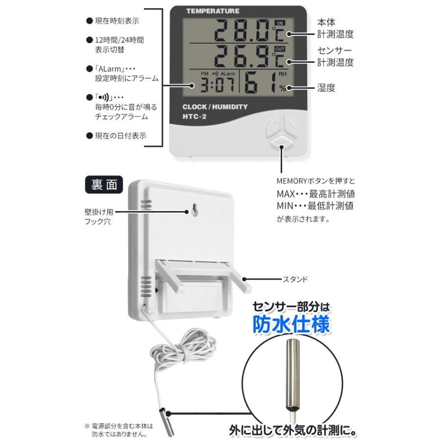 分離センサー デジタル 温湿度計 高精度 室内 外気も測れる 温度計