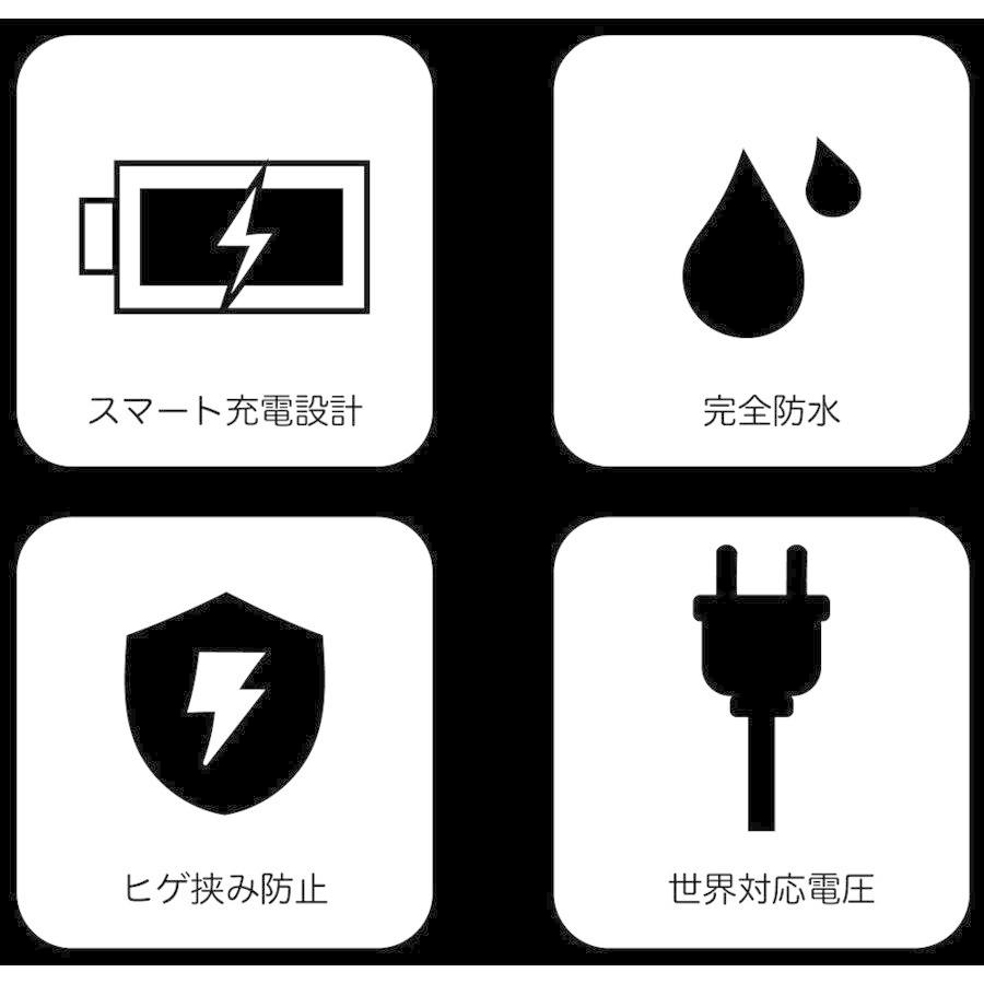 メンズシェーバー 3枚刃 髭剃り 充電式 電気シェーバー 防水 ウォッシャブル ひげ剃り 水洗い 独立可動 深剃り キワ剃り 送込/日本郵便 S◇ シェーバーE019｜i-shop777｜08