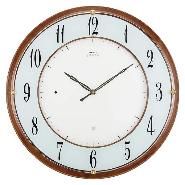 SEIKO　壁掛け電波時計　HS543W SEIKO 壁掛け電波時計 HS543W 光センサー自動秒針停止機能 電波