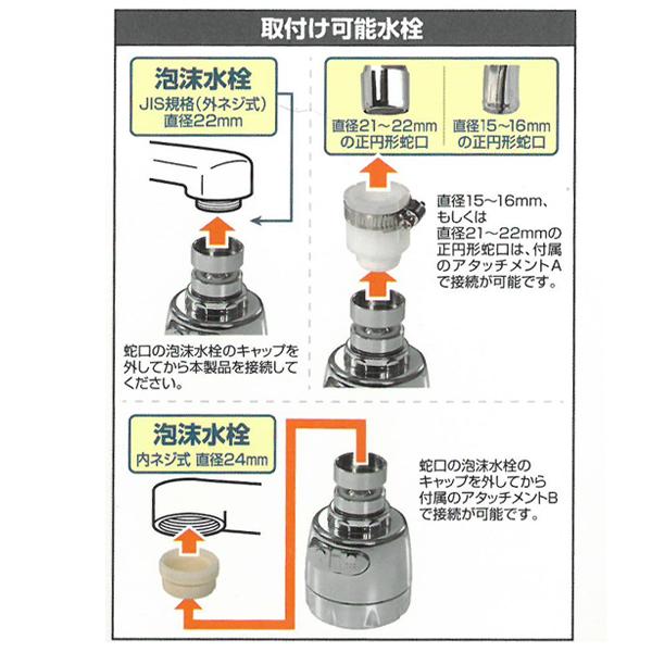 蛇口 シャワー キッチン シャワーヘッド 交換 洗面台 台所 流し 節水 水道 蛇口交換 キッチンシャワー 切り替え 首振り 取付簡単 N◇ 超節水首振り蛇口シャワー｜i-shop777｜09