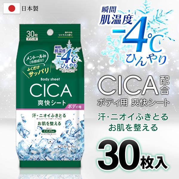 ボディシート 瞬間 ひんやり COOL 肌温度 -4度 30枚入 メンズ