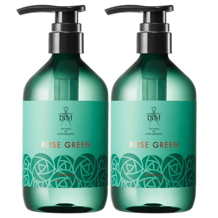 ISM（イズム） 【1個388円】ISM シャンプー 本体 2本 セット ローズグリーン 各490ml 大容量 ヘアケア サロン品質 ダメージ ...