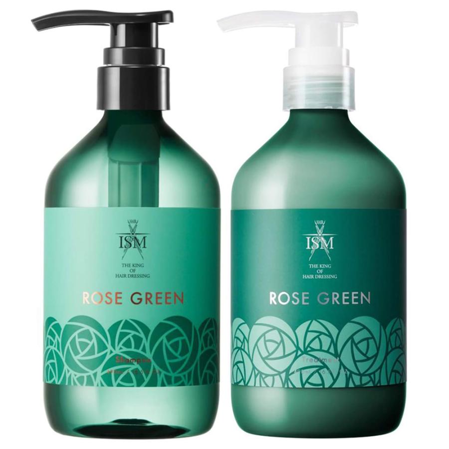 【1個388円】ISM シャンプー&amp;トリートメント セット ローズグリーン 各490ml 本体 2本 ダメージケア 補修 大容量 サロン品質 /60N◇ ISM:シャンプーセット（Yahoo!・i-shop7）