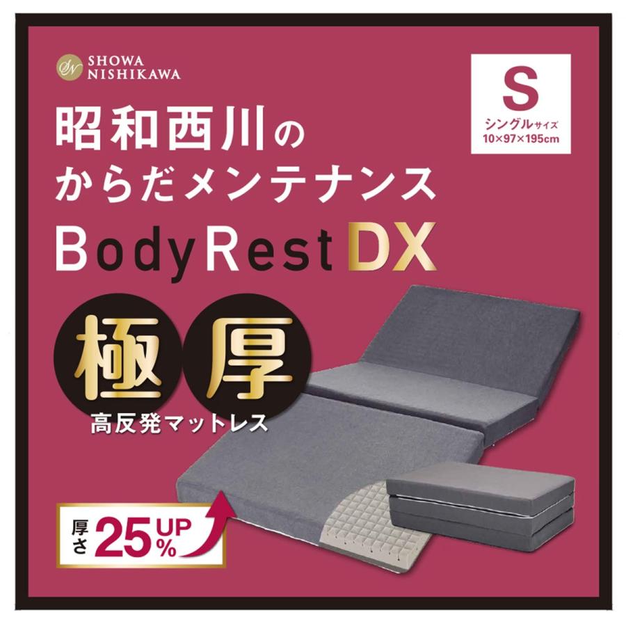昭和西川 高反発極厚 マットレス DX シングル 昭和西川 高反発極厚 マットレス DX シングル 折りたみ 寝具 抗菌防臭