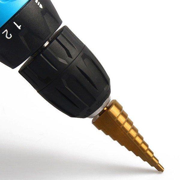 インパクトドライバー用ステップドリル  タケノコ ステップドリル 13mm たけのこドリル スパイラル 六角軸 穴あけ