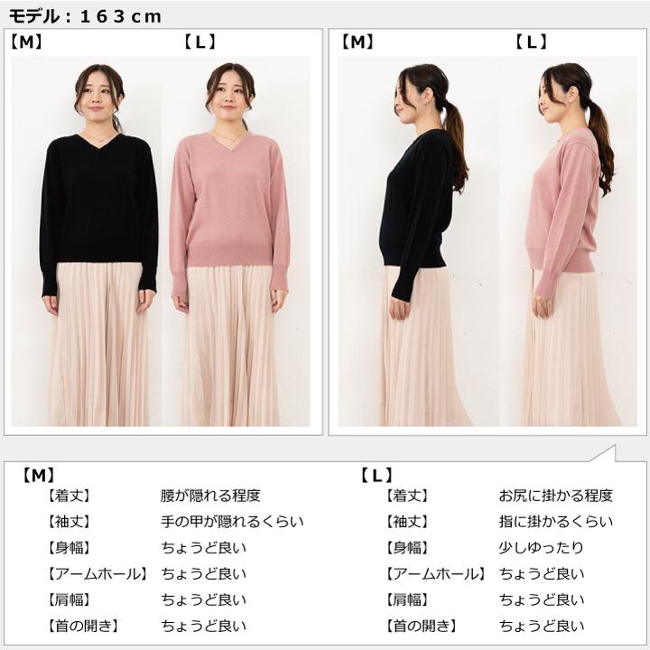 送料無料】【カシミヤ100％試験鑑定証明済】レディース Vネック