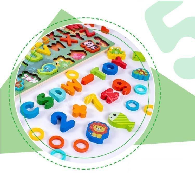 モンテッソーリ 積み木 知育玩具 木製パズル アルファベット 数字 磁気釣りゲーム 学習玩具 立体パズル ブロックおもちゃ 子供用 男の子 女の子 幼｜i-store-y｜03