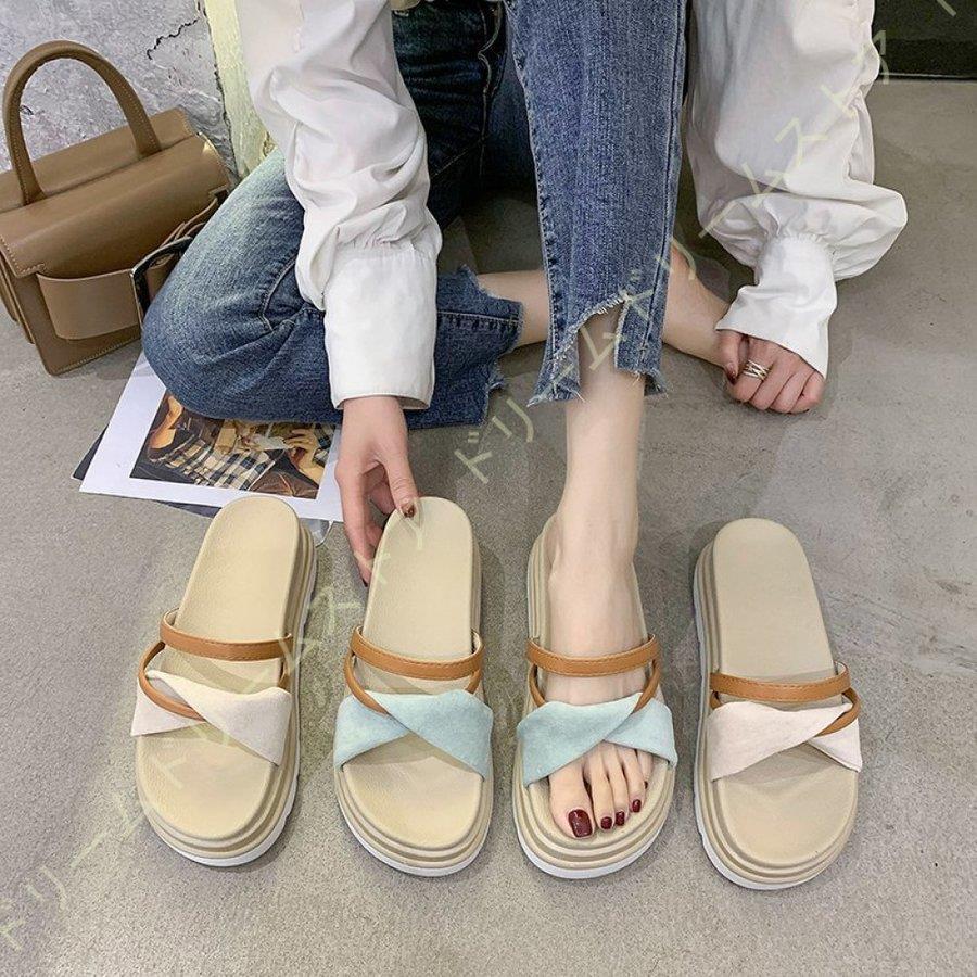 厚底サンダル 通勤 レディース スエード 仕事 サンダル 美足サンダル 旅行 スリッパ 甲ストラップ 靴 レディース 大人 可愛い ウェッジソール 結婚式 二次会 Vcykb968r8 ファッション allgolf Com