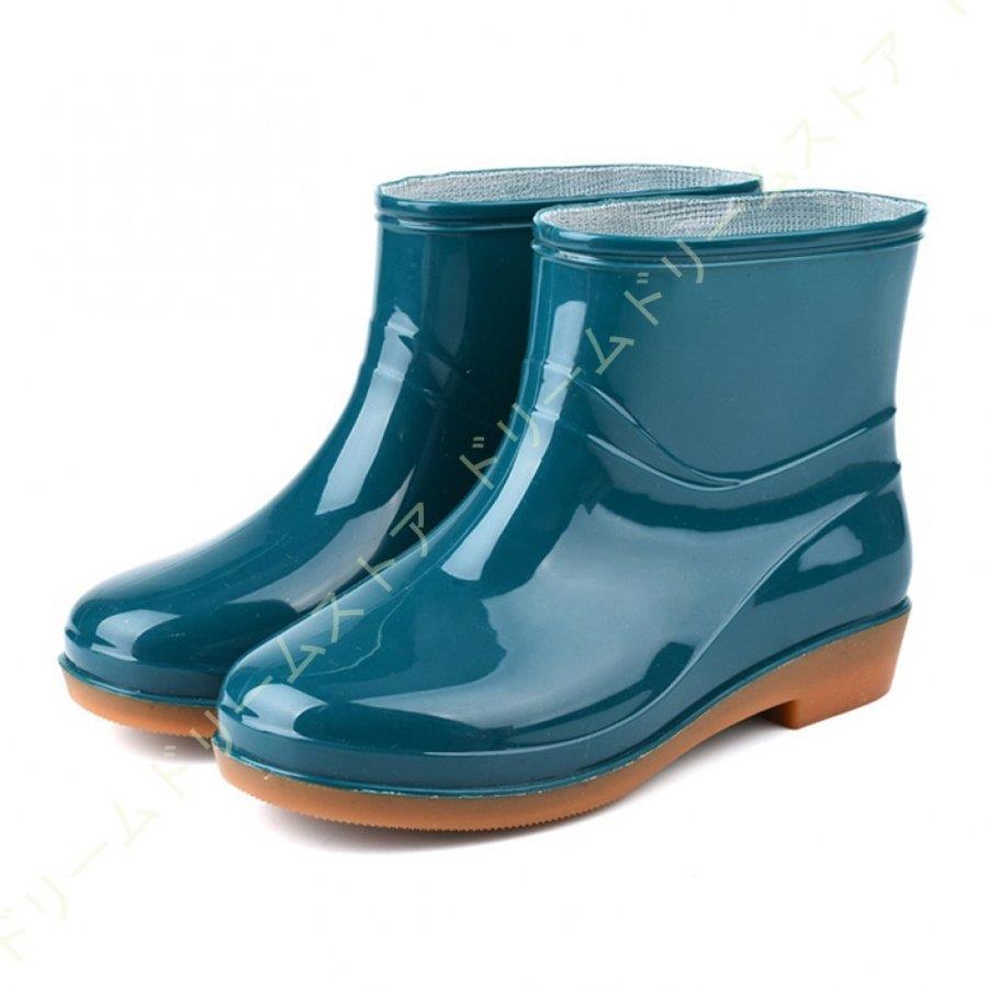 レインシューズ レディース 婦人 長靴 雨靴 ガーデニング ショート丈 レインブーツ 歩きやすい 滑り止め 完全防水 軽量 防水 耐滑 晴雨兼用 柔らか 梅雨 通勤｜i-store-y｜06