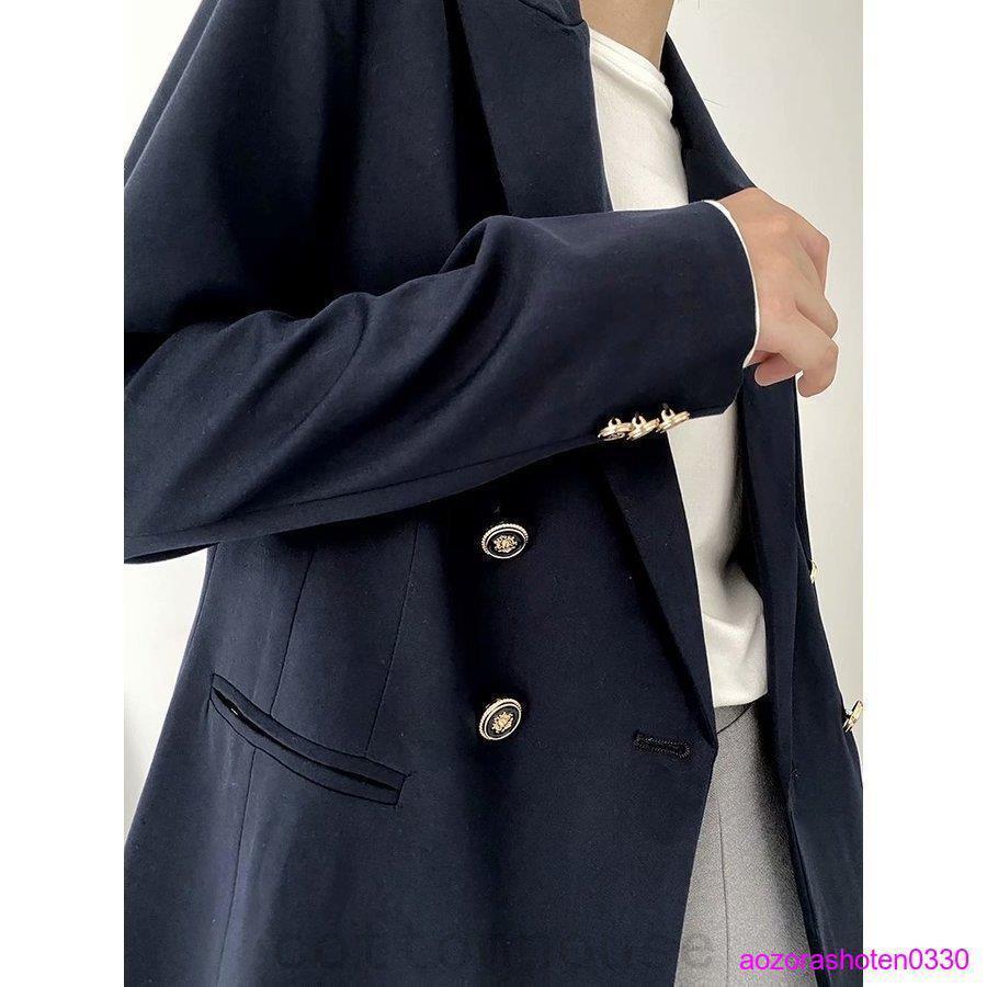 テーラードジャケット レディース ネイビー 紺ブレ 1枚持っていたいマストアイテム 春 秋 冬｜i-store-y｜04