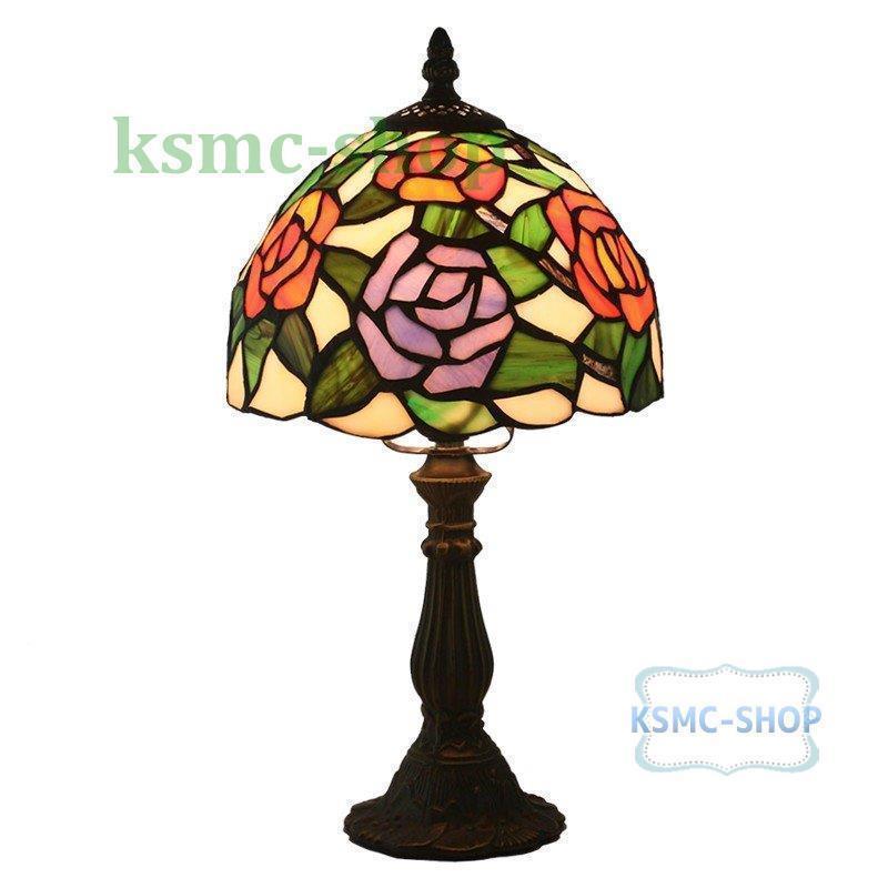 い126極上 テーブルランプ ティファニー技法 レトロな雰囲気