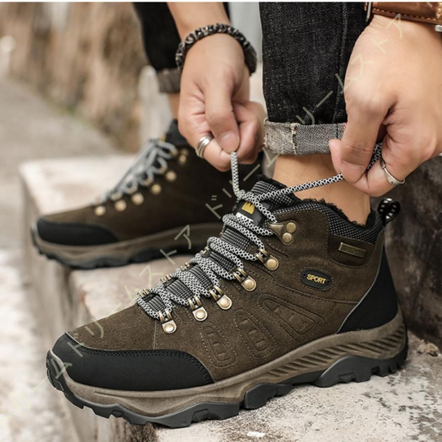 ハイキングシューズ 登山靴 スノーブーツ メンズ 厚底 ハイキングシューズ 登山靴 スノーブーツ メンズ 厚底