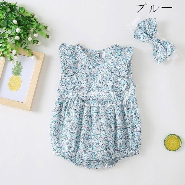 出産祝い 子供服 女の子 ボディスーツ ロンパース 純綿 夏着 半袖 新生児 赤ちゃん 花柄 ヘアバンド付き 保育園 姉妹 夏物 全3色 66 73 80 90 Heartlandgolfpark Com
