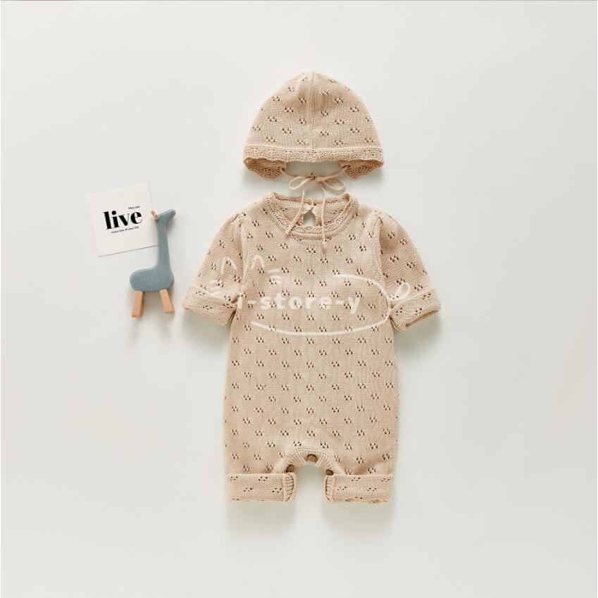 赤ちゃん ベビー服 ニットカバーオール ロンパース 秋服 長袖 帽子付き 新生児 可愛い 女の子 男の子 フワフワ 韓国子供服 新生児用 お出かけ 通園 に大活躍 Ls Mz あいストアヤフーショッピング店 通販 Yahoo ショッピング