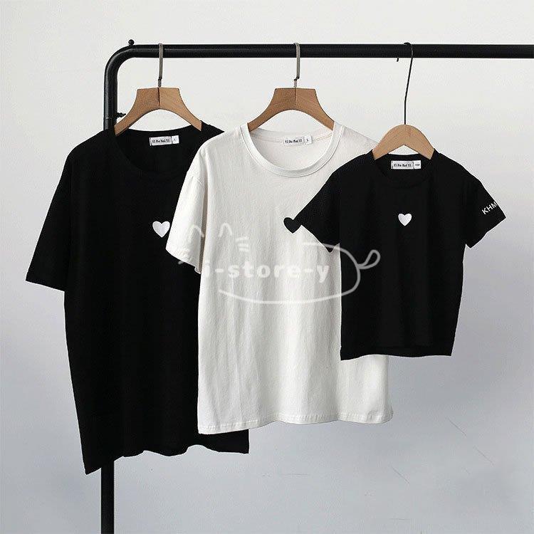 親子ペアルック Tシャツ キッズ 親子ペア 親子コーデ ワンピース トップス Tシャツ ペアtシャツ ハート 家族 撮影 誕生日 お揃い プレゼント 旅行 白 黒 Ls Nsy あいストアヤフーショッピング店 通販 Yahoo ショッピング