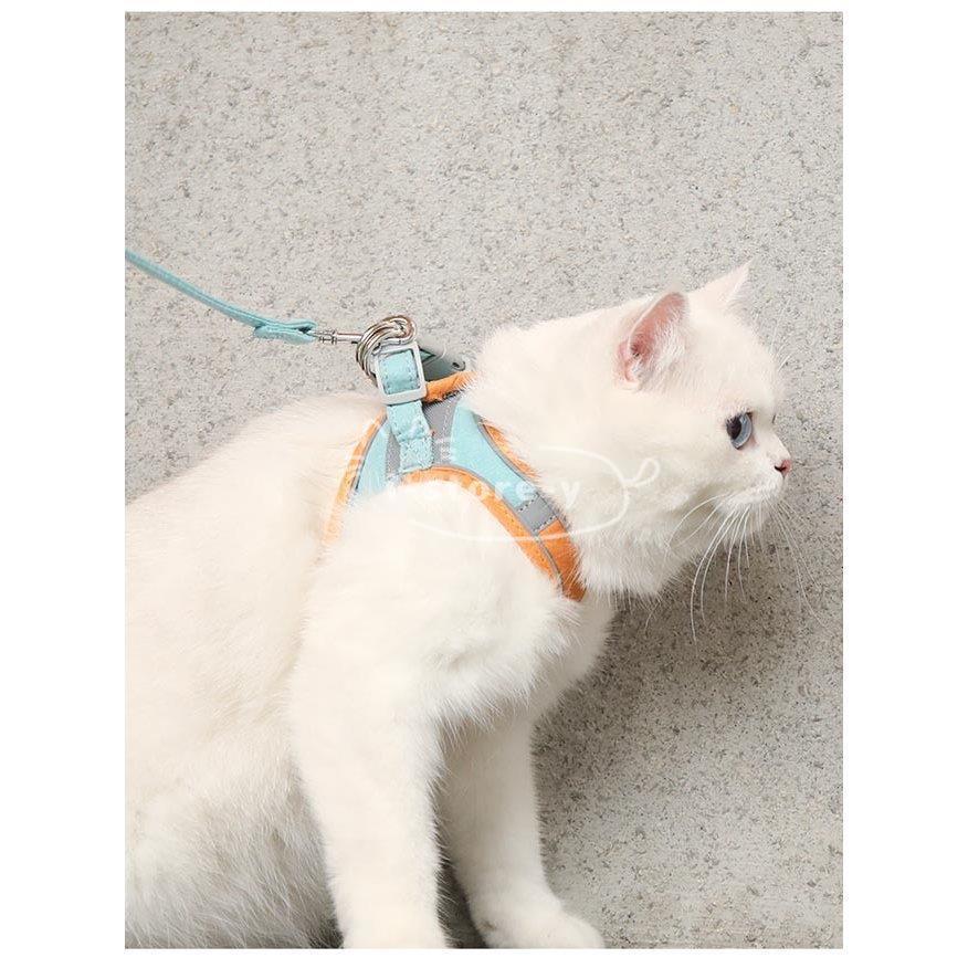 期間限定送料無料 首輪 ハーネス 迷子札 ハーネス リード 猫 牽引縄 ペット リードハーネス セット ハーネス リード 猫 牽引縄 ペット リード ハーネス セット シンプル 簡単装着 猫用ハーネス おしゃれ ハーネスリード ネコ 牽引ロープ Www Threeriversofs Com