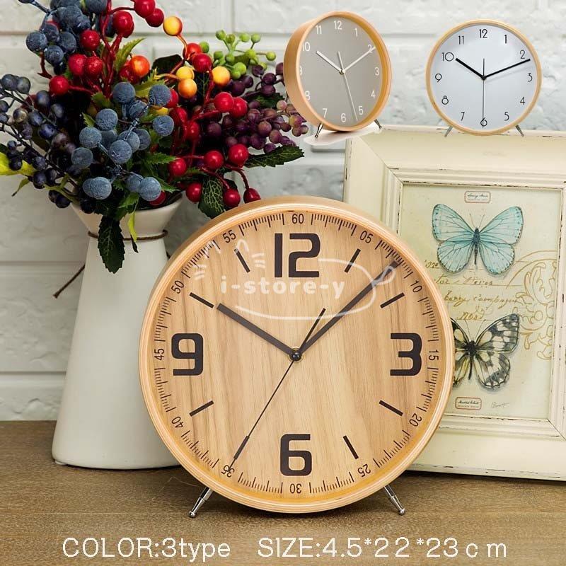 置き時計 まるころ時計 北欧 おしゃれ 置き時計 木製 木目調 北欧 置時計 アンティーク リビング 卓上 インテリア雑貨 静音 電池式 3色 Ls Sz あいストアヤフーショッピング店 通販 Yahoo ショッピング