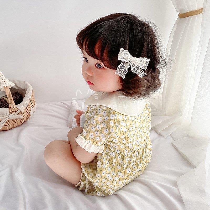 半袖 ロンパース 女の子 赤ちゃん ベビー服 花柄 可愛い 夏服 
