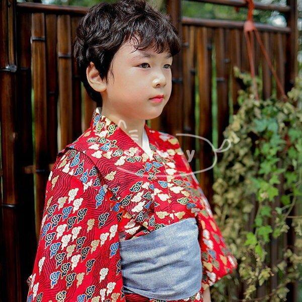 子供浴衣 浴衣セット キッズ浴衣 帯 男の子 和装 和服 子供 キッズ かわいい おしゃれ 夏祭り お祭り おまつり プレゼント