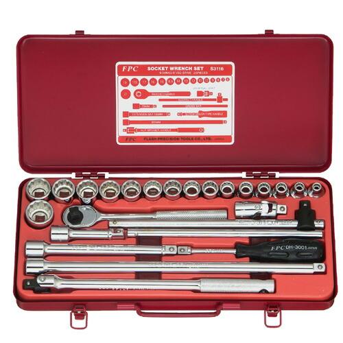 FPC S3116(ISO) ソケットレンチセット 差込角9.5mm 25pcs
