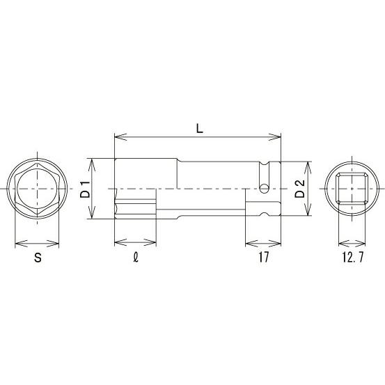 FPC SPL-410 スリムパラボラソケットセット 差込角12.7mm 10pc（インパクト）｜i-tools｜02