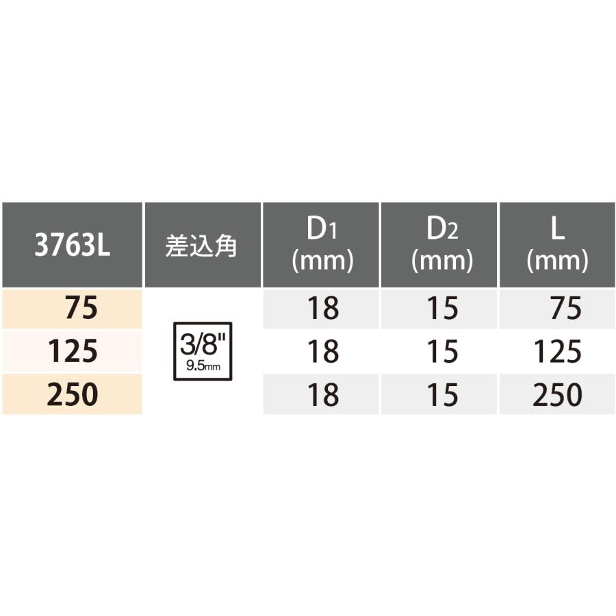 Ko-ken（コーケン） Ko-ken 3763L250 3/8