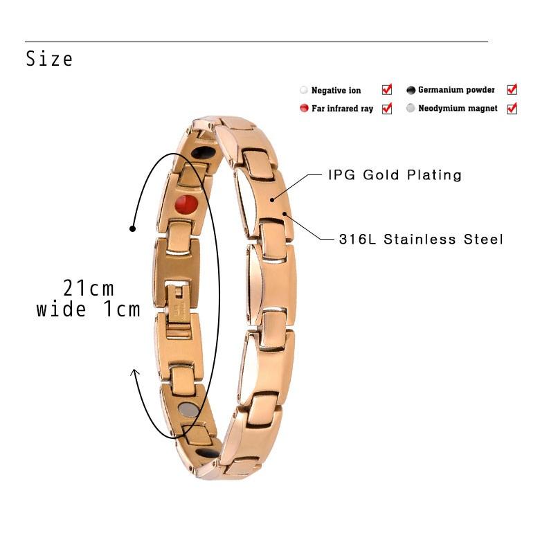 健康 ゲルマニウム ブレスレット メンズ ジュエリーパワー 男性 磁気