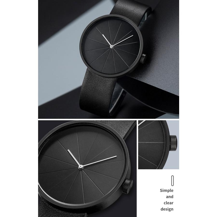 腕時計 メンズ シンプル かっこいい ビジネス ウォッチ パンチング